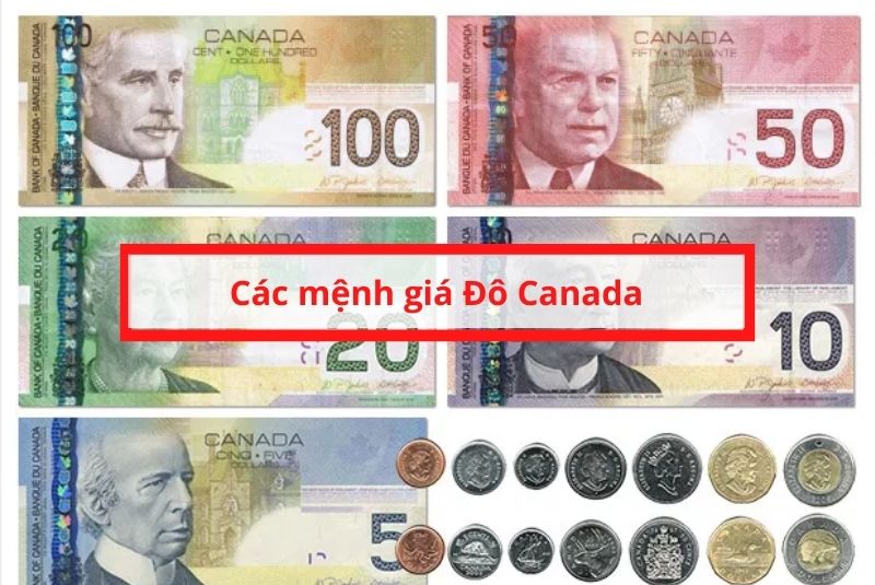 Mỗi đồng xu Canada sẽ có một chất liệu và mệnh giá khác nhau